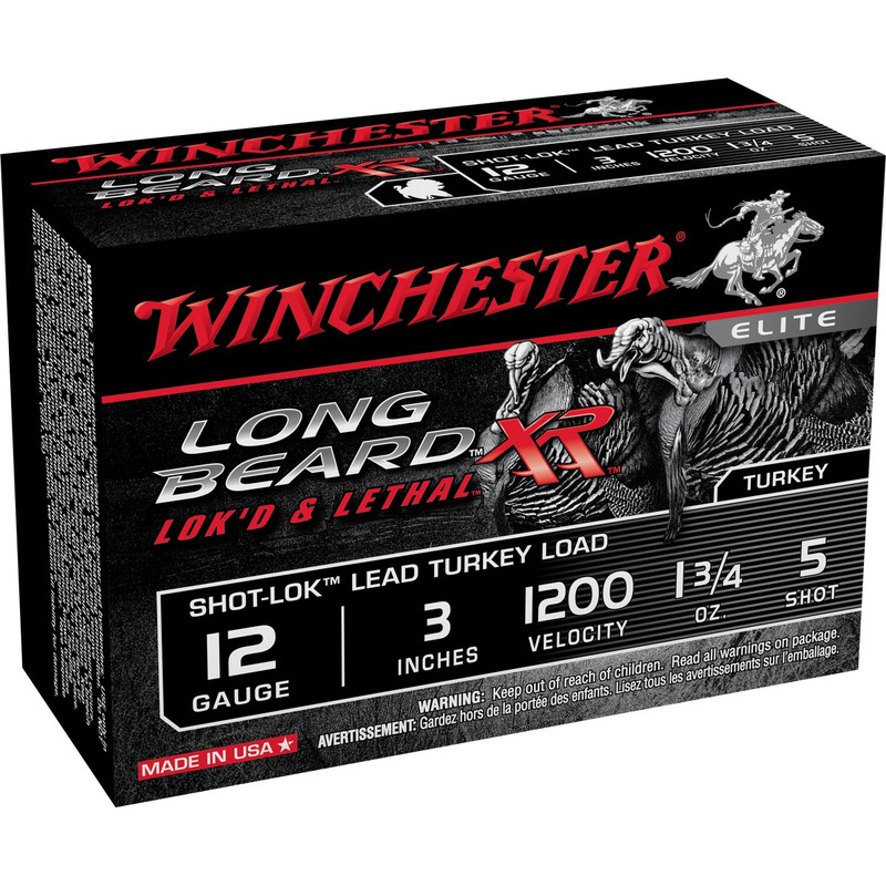 Winchester Long Beard XR 12 Ga 3" 1-3/4 Oz - Box 10 Rd in Shot Size 5 Ammo Size
